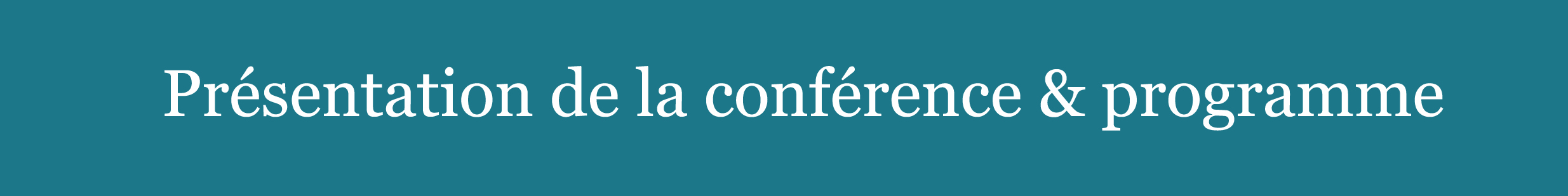 banniere presentation conference et programme